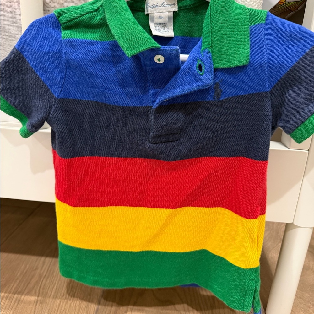 Ralph Lauren Kids Polo with Bold Stripes